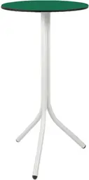 Bloom - Table cocktail rond - 24'' D x 40" H - Blanc & Vert