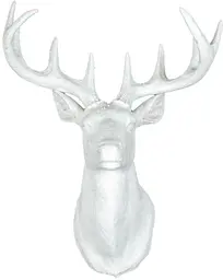 Glam deer head - White