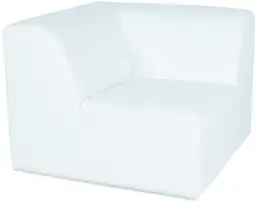 Fidji - Corner - Hard white leather