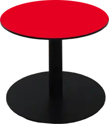Sydney - Coffee table round - 24'' Dia x 16" H - Black & Red