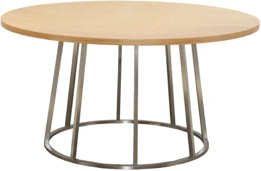 Olympe table banquet rond - 60'' D x 30'' H - Bois ambré