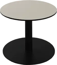 Sydney - Table à café rond - 24'' D x 16" H - Noir & Sable