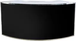 Manhattan bar 8' 1/4 rond - Noir