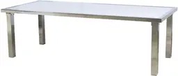 Florence dinner table - 8' L x 42" W x 30'' H - White