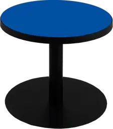 Sydney - Table à café rond (AVEC CADRE) - 24'' D x 16" H - Noir & Bleu
