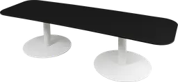 Sydney - Table à café - 72'' L x 24'' l  x 16" H - Blanc & Noir