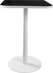 Sydney - Table bistro (AVEC CADRE) - 31.5'' L x 31.5'' l x 40" H - Blanc & Noir