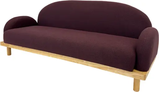 Charlotte sofa - Aubergine