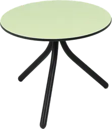 Bloom - Coffee table round - 24'' Dia x 16" H - Black & Melon green