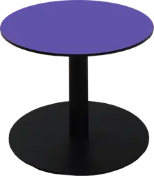 Sydney - Coffee table round - 24'' Dia x 16" H - Black & Purple