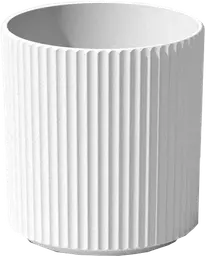 Ulysse - Cache-pot - 14.75'' D x 16'' H - Blanc