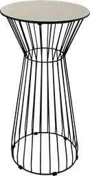 Soho - Table cocktail round - 24'' Dia x 40" H - Black & Sand