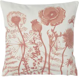 Cushion flower design - 16" L x 16" H - Pink