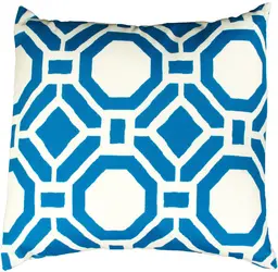 Coussin design C - Bleu et Blanc