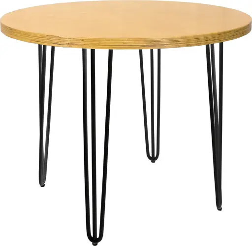 Oslo - Table bistro ronde - 36'' D x 30'' H - Noir mat & Extérieur