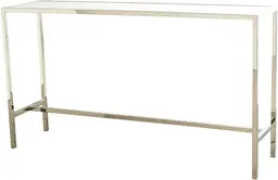 Tonic - Console table - Stainless & White