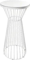 Soho - Table cocktail round (WITH RIM) - 24'' Dia x 40" H - White