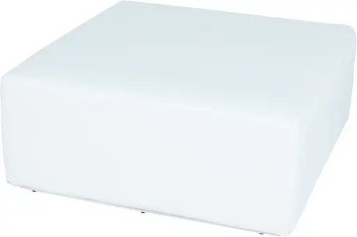 Fidji - Ottoman - Hard white leather
