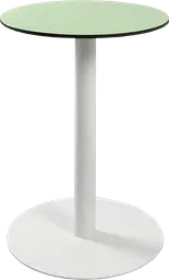 Sydney - Table cocktail rond - 24'' D x 30" H - Blanc & Vert melon
