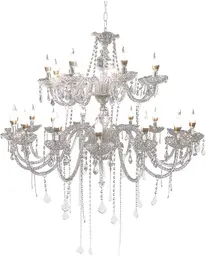 Clara chandelier - 48" Dia x 40" H - Clear