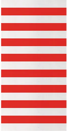 Wall - 4' L x 8' H - Circus H - Red and White