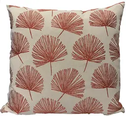 Cushion fleuri - 18" L x 18" H - Coral