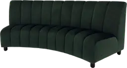 Lewis - Banquette 1/6 rond - Vert émeraude