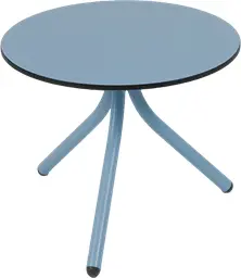 Bloom - Table à café rond - 24'' D x 16" H - Bleu baltique