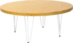 Oslo - Round Coffee table - 36'' Dia x 16'' H - White & Outdoor