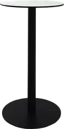 Sydney - Table cocktail round - 24'' Dia x 40" H - Black & White marble