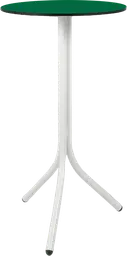 Bloom - Table cocktail rond - 24'' D x 40" H - Blanc & Vert