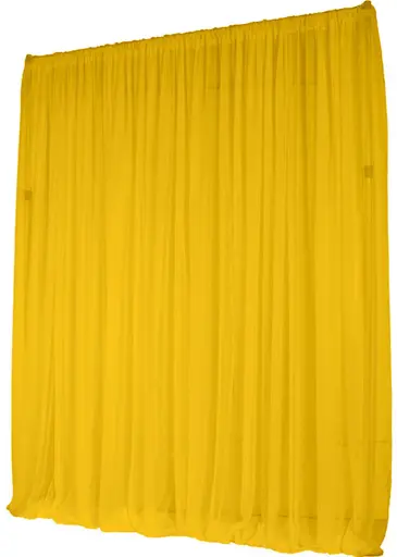 Voile curtain (WITH STRUCTURES) - 8-12' L x 8-14' H - IFR - Yellow