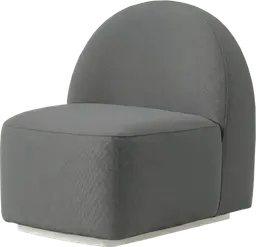 Luna - Curved sofa - Slate grey