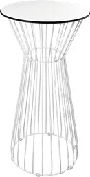 Soho - Table cocktail rond - 24'' D x 40" H - Blanc