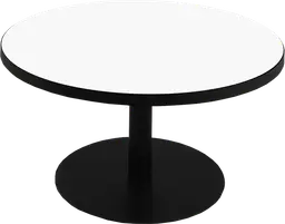 Sydney - Table à café rond (AVEC CADRE) - 36'' D x 16" H - Noir & Blanc