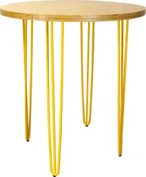 Oslo - Round Bistro table - 36'' Dia x 40'' H - Yellow & Outdoor