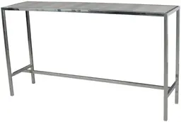 Tonic - Table console - Stainless & Bois gris
