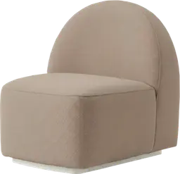 Luna - Curved sofa - Papyrus beige