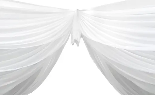 Voile drape 50' L - White (A-B)