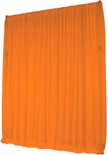 Voile curtain (WITH STRUCTURES) - 8-12' L x 8-14' H - IFR - Orange