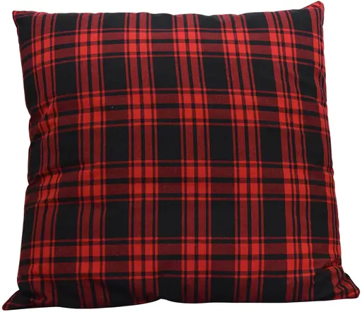 Coussin - Carreauté - Rouge et Noir