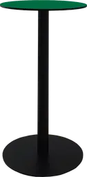 Sydney - Table cocktail rond - 24'' D x 40" H - Noir & Vert