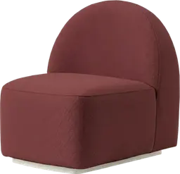 Luna - Curved sofa - Autumn red