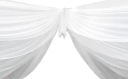 Drapé voile 50' L - Blanc (A-B)