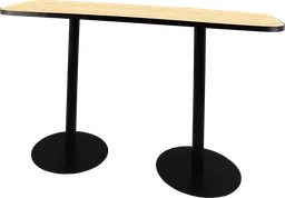 Sydney - Table commune (AVEC CADRE) - 72'' L x 24'' l x 40" H - Noir & Bois clair