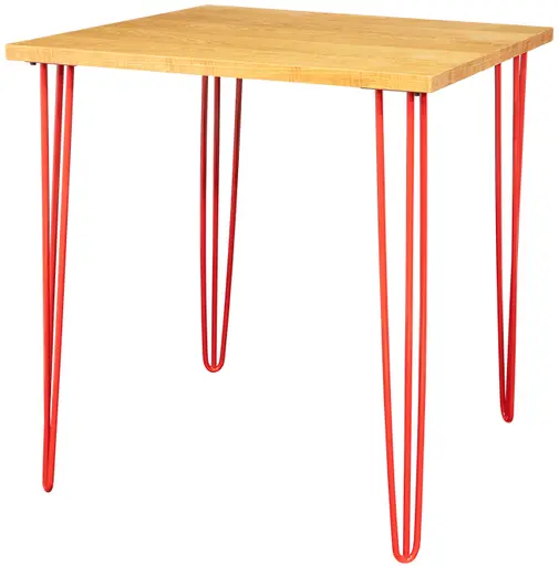 Oslo - Table bistro - 36'' L x 36'' l x 40'' H - Rouge & Bois naturel