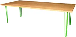Oslo - Table à dîner - 8' L x 42'' l x 30'' H - Vert & Bois ambré