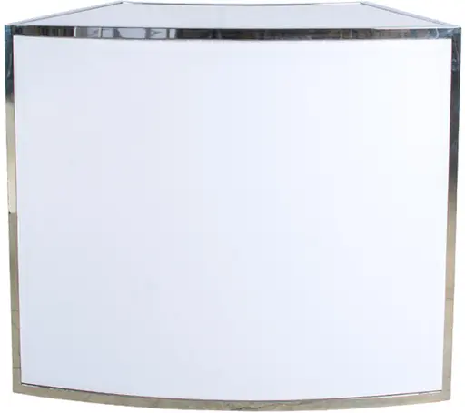 Manhattan bar / Service counter 4' 1/8 round - White