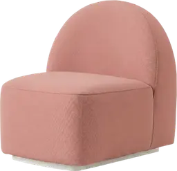 Luna - Curved sofa - Blush pink