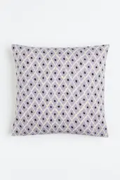 Coussin motif - 20'' x 20'' - Lilas